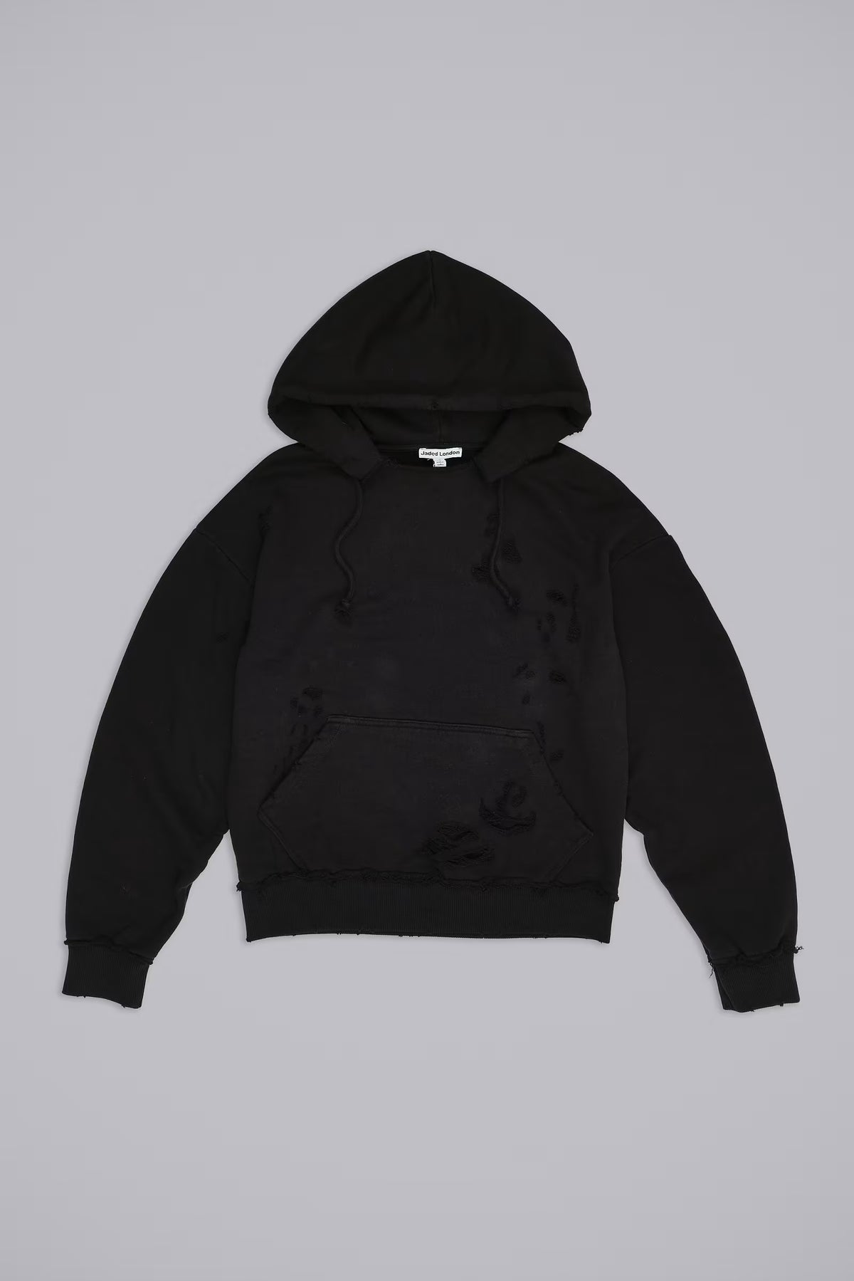 Jaded London Pullover Bitten Hoodie in Black
