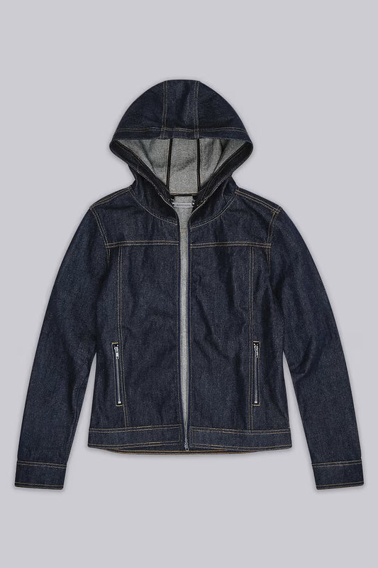 Jaded London Indigo Bedrock Denim Jacket