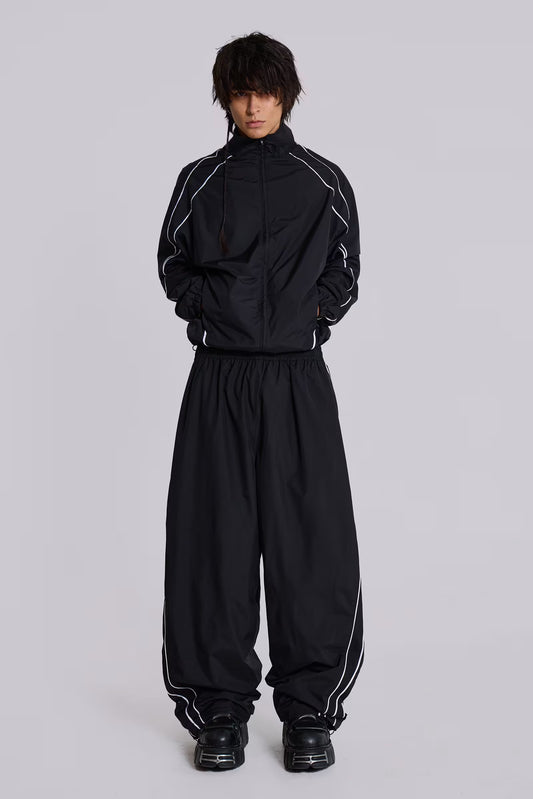 Jaded London Black Vapor Tracksuit Top