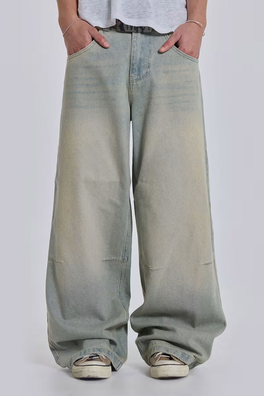 Jaded London Light Wash Colossus Fit Jeans