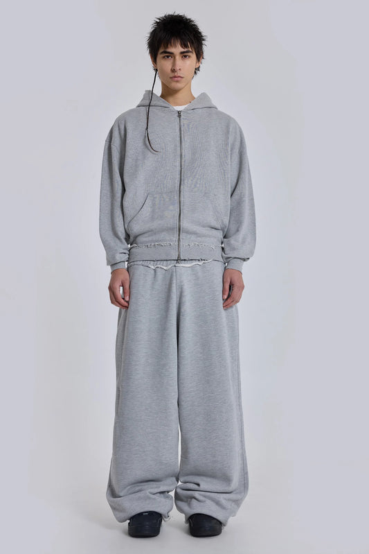 Jaded London Grey Marl Oversized Monster Tracksuit