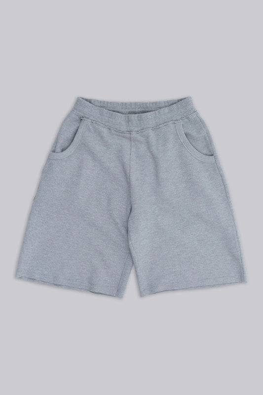 Jaded London Grey Marl Waffle Monster Jogger Shorts