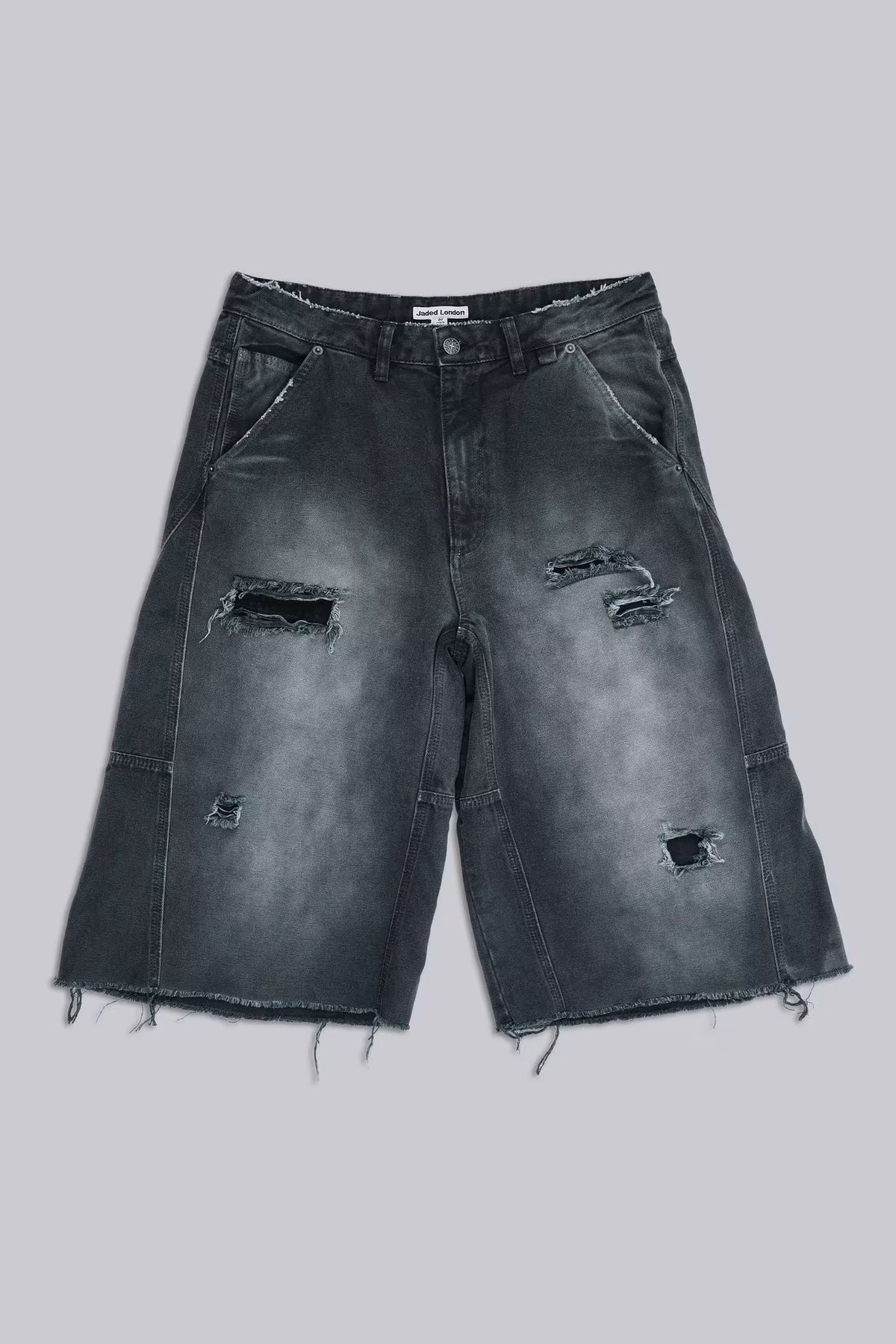 Jaded London Skate Distressed Carpenter Shorts
