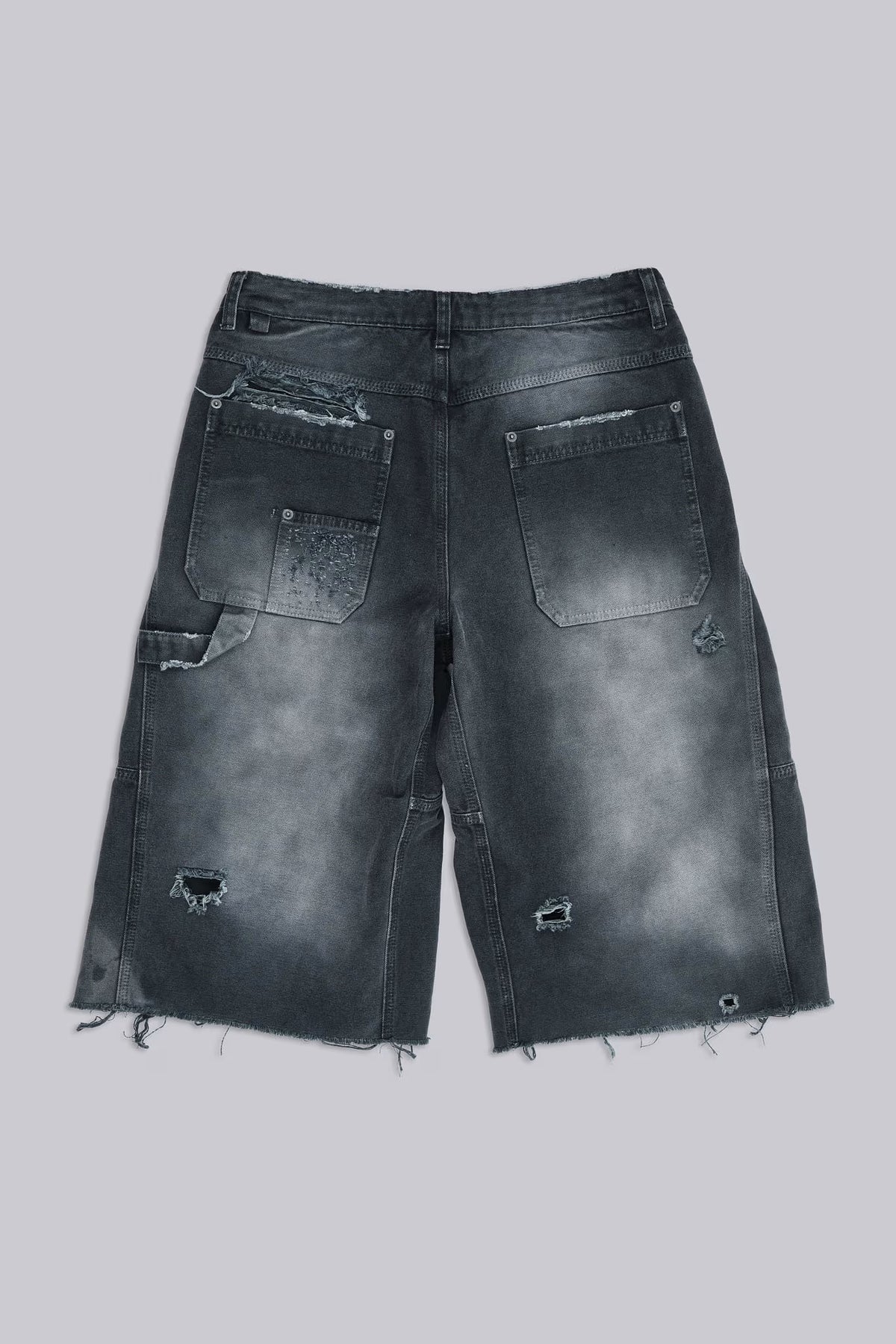 Jaded London Skate Distressed Carpenter Shorts