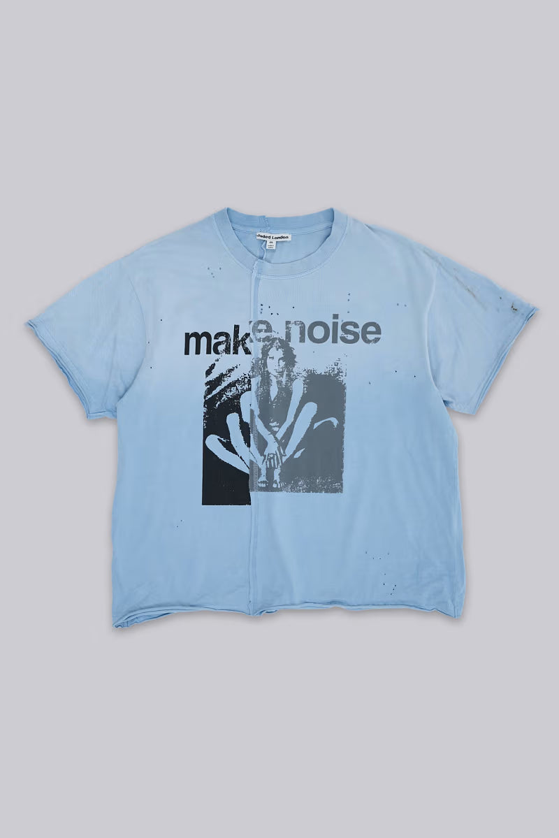 Jaded London Make Noise Spliced Cropped T-Shirt