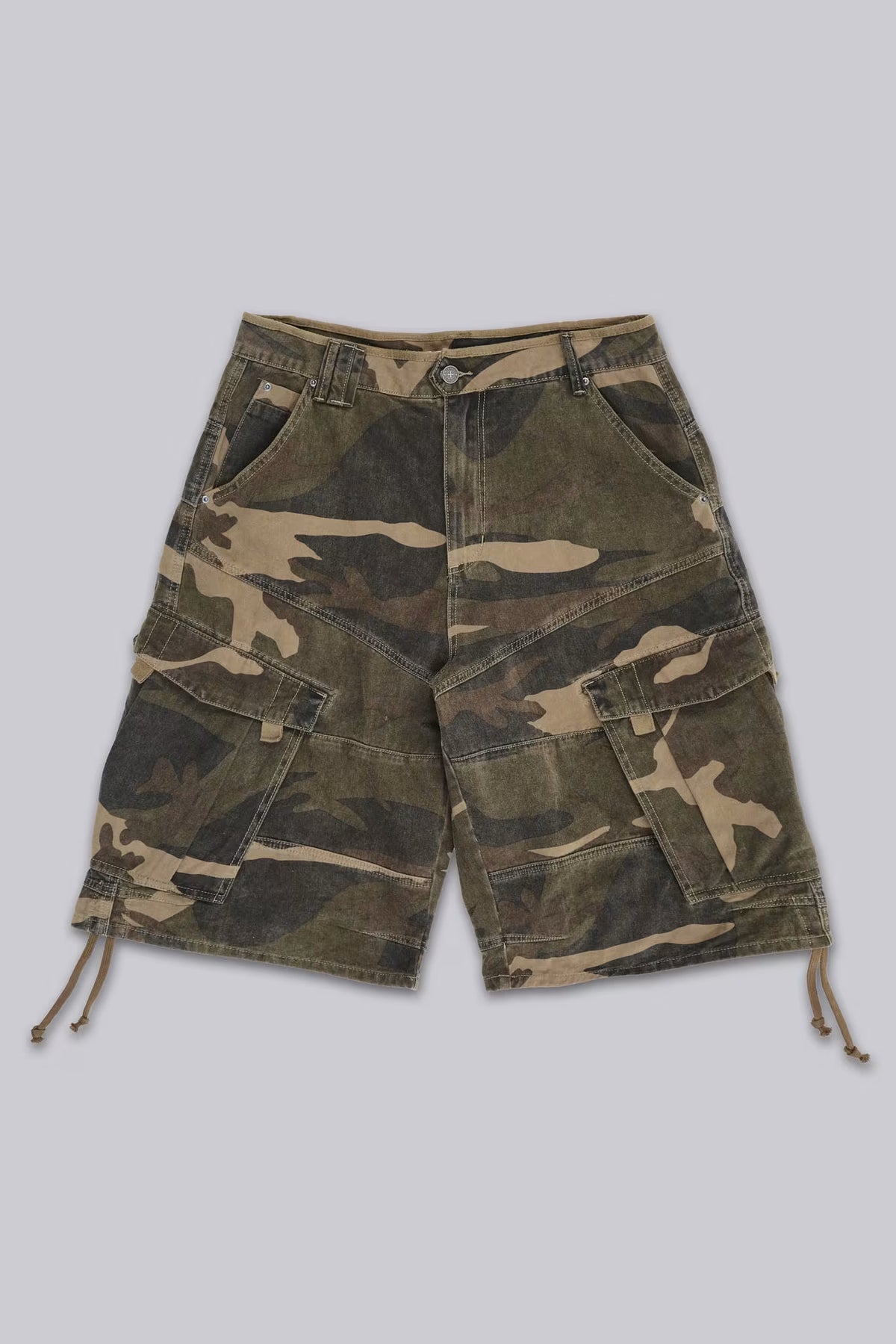 Jaded London Cadet Camo Baggy Shorts