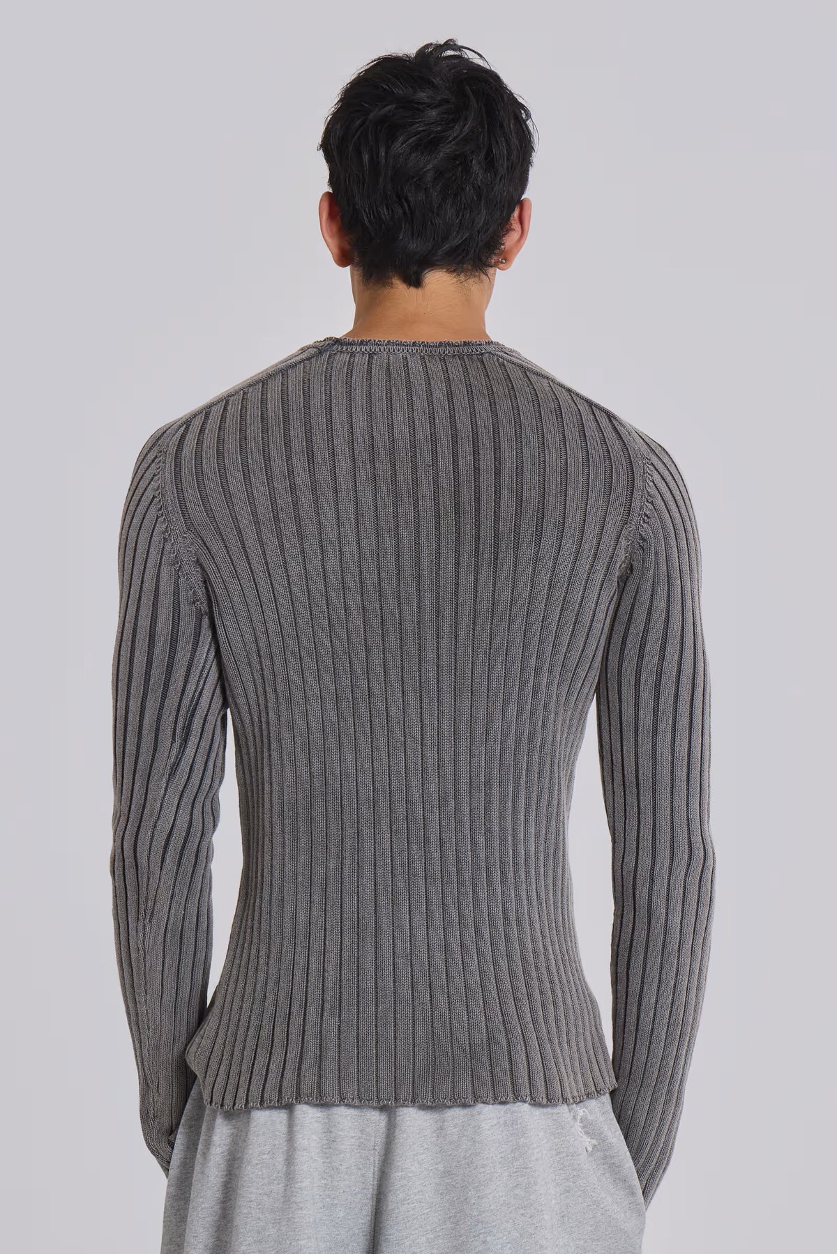 Jaded London Washed Black Vault Knit