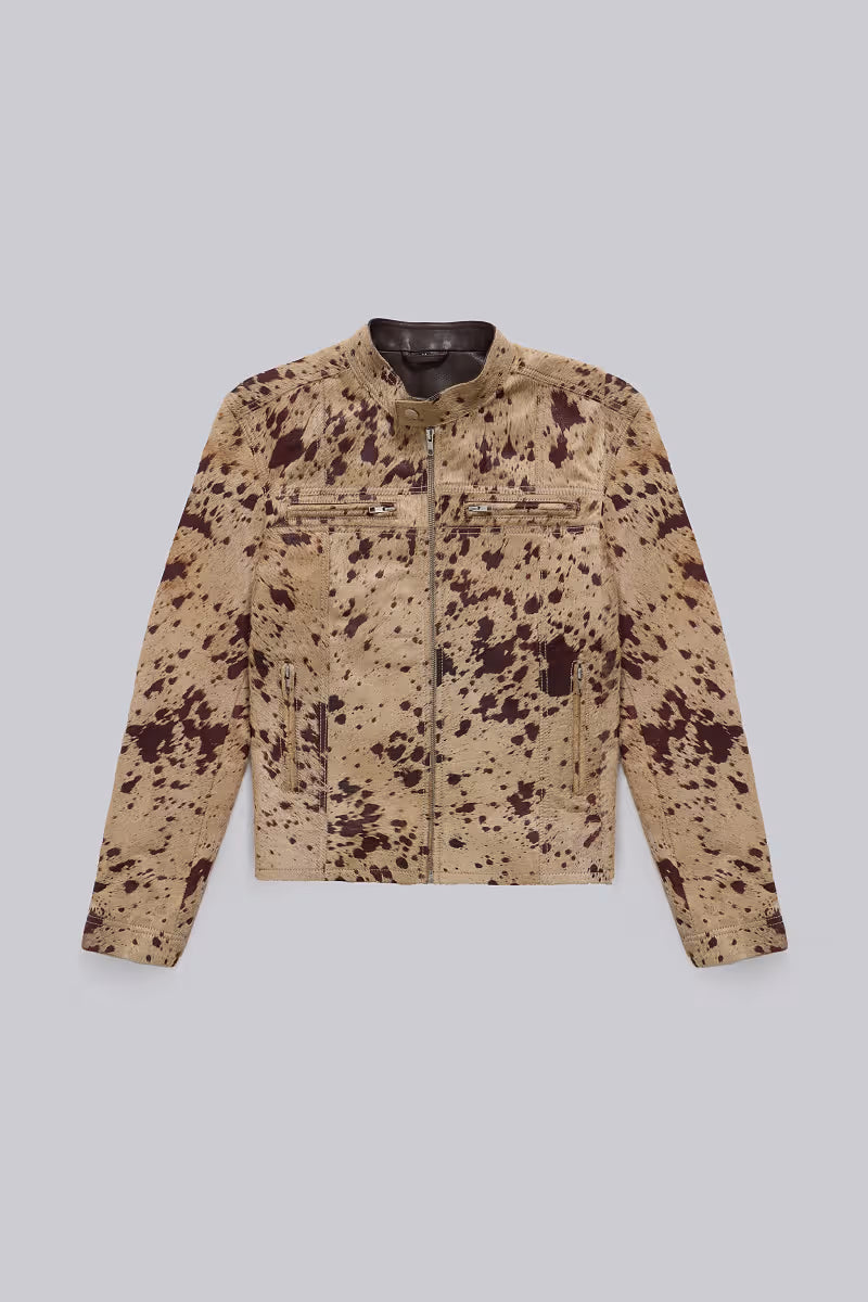 Jaded London Cowhide Real Leather Piston Jacket
