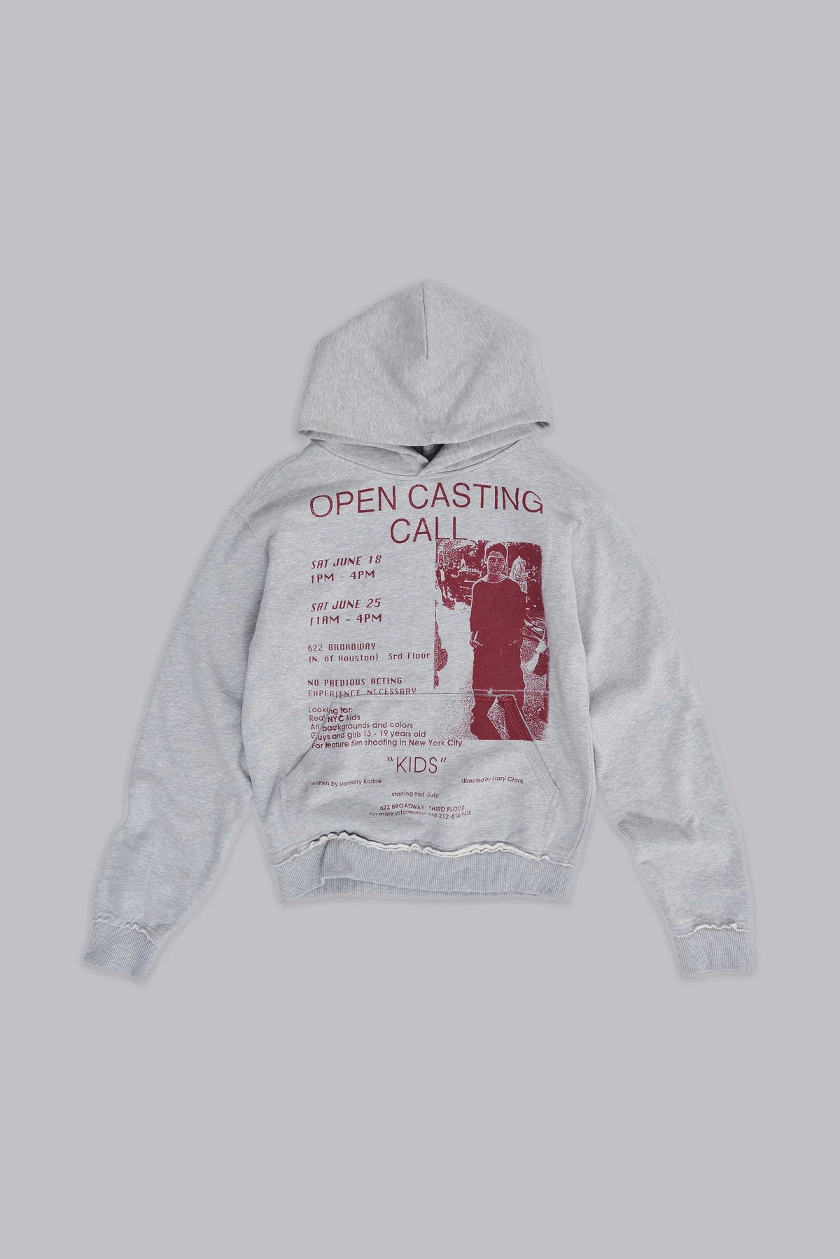 Jaded London Open Casting Grey Marl Hoodie