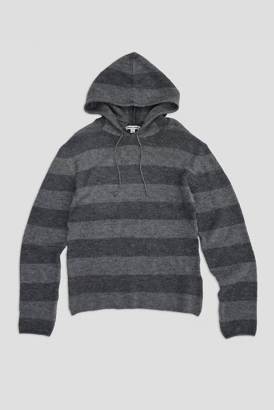 Jaded London Dornan Striped Knit Hoodie