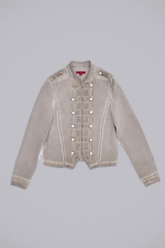 Jaded London Rebel Military Jacket in Clay