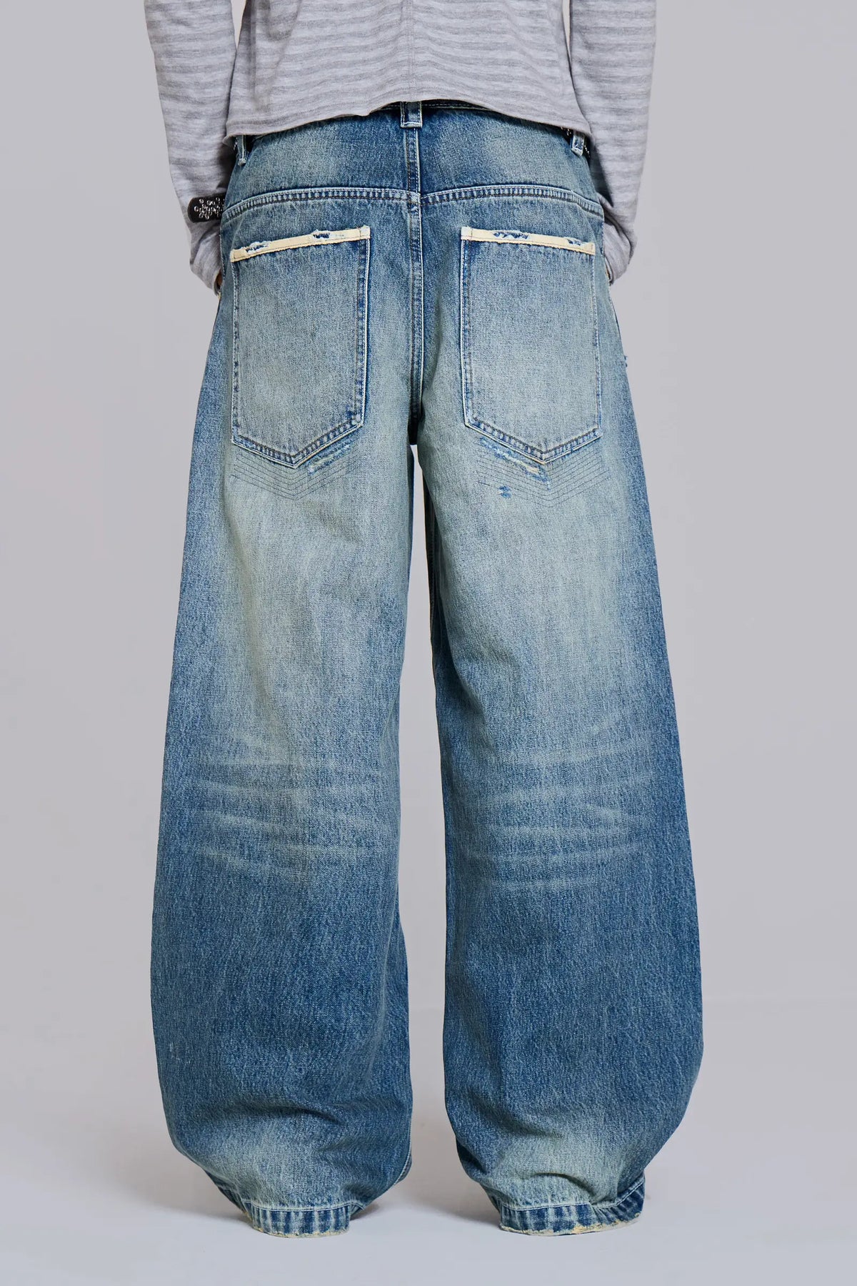 Jaded London Torn Lowrise Colossus Jeans