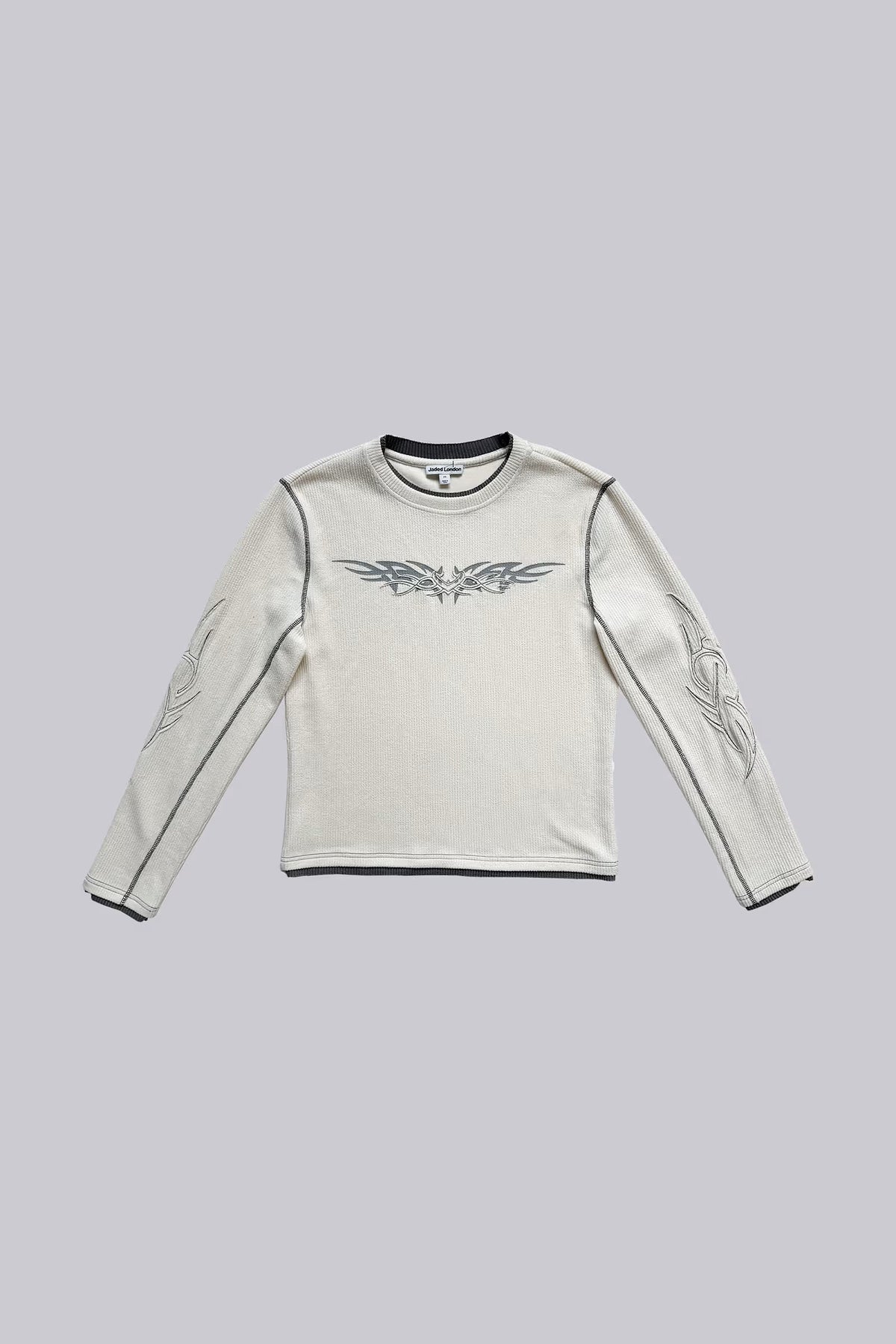 Jaded London Off White Tattoo Applique Tee