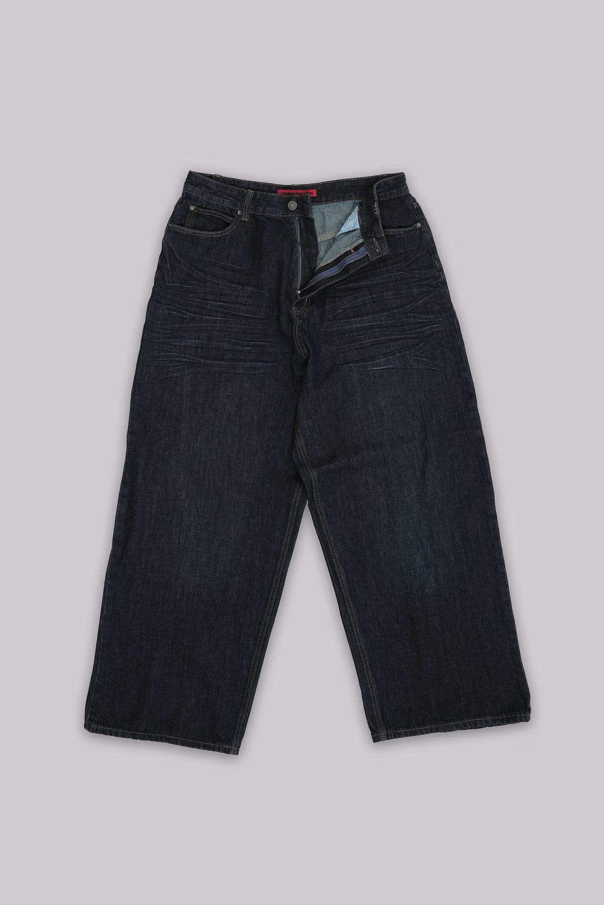 Jaded London Creased Indigo XL Colossus Jeans