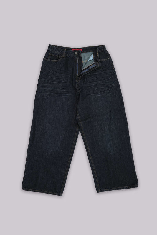 Jaded London Creased Indigo XL Colossus Jeans