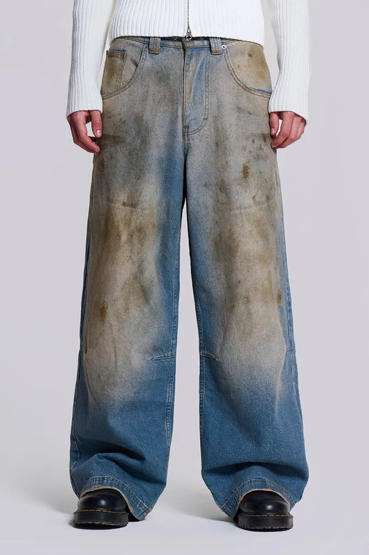 Jaded London Mud Wash Colossus Jeans