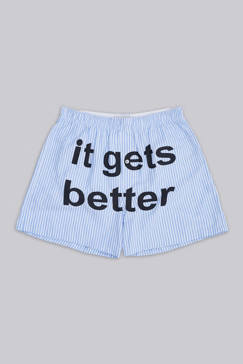 Jaded London It Gets Better Pinstripe Boxer