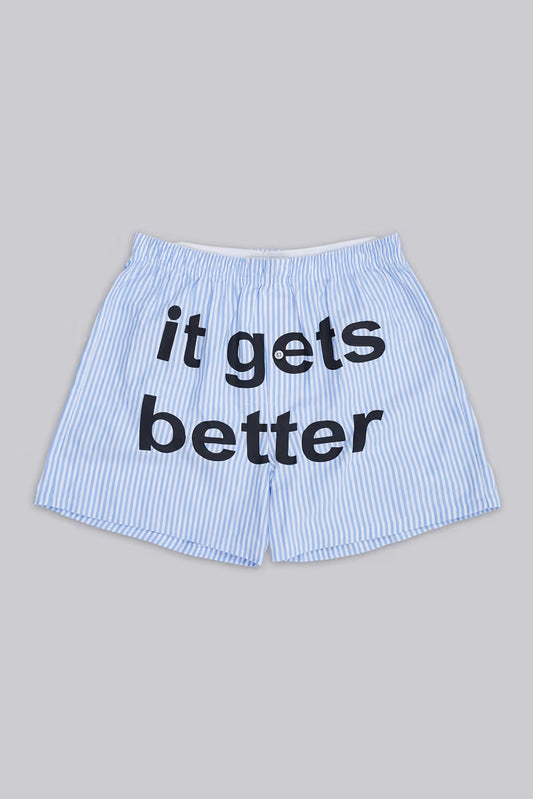 Jaded London It Gets Better Pinstripe Boxer