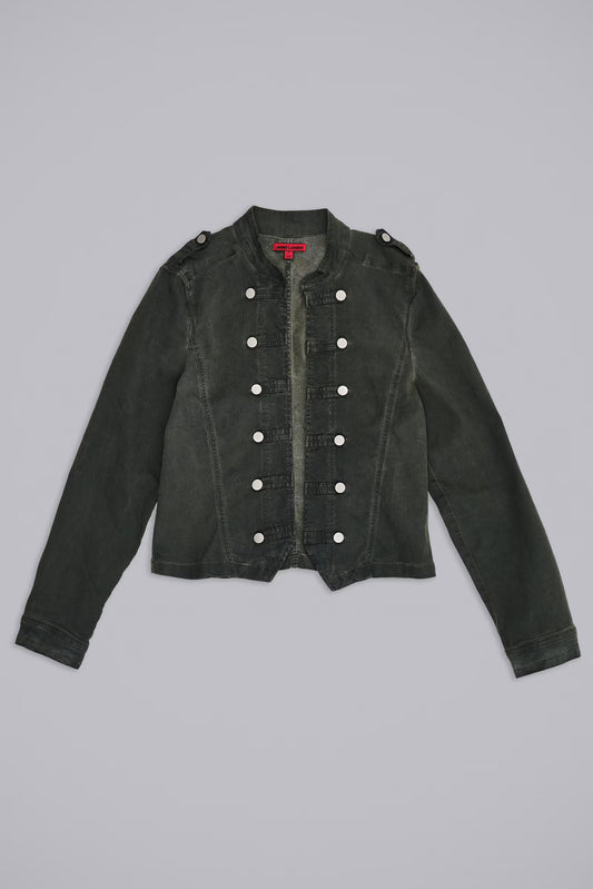 Jaded London Rebel Military Jacket in Khaki