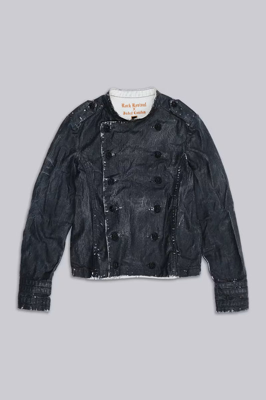 Jaded London Rock Revival Military Moto Jacket