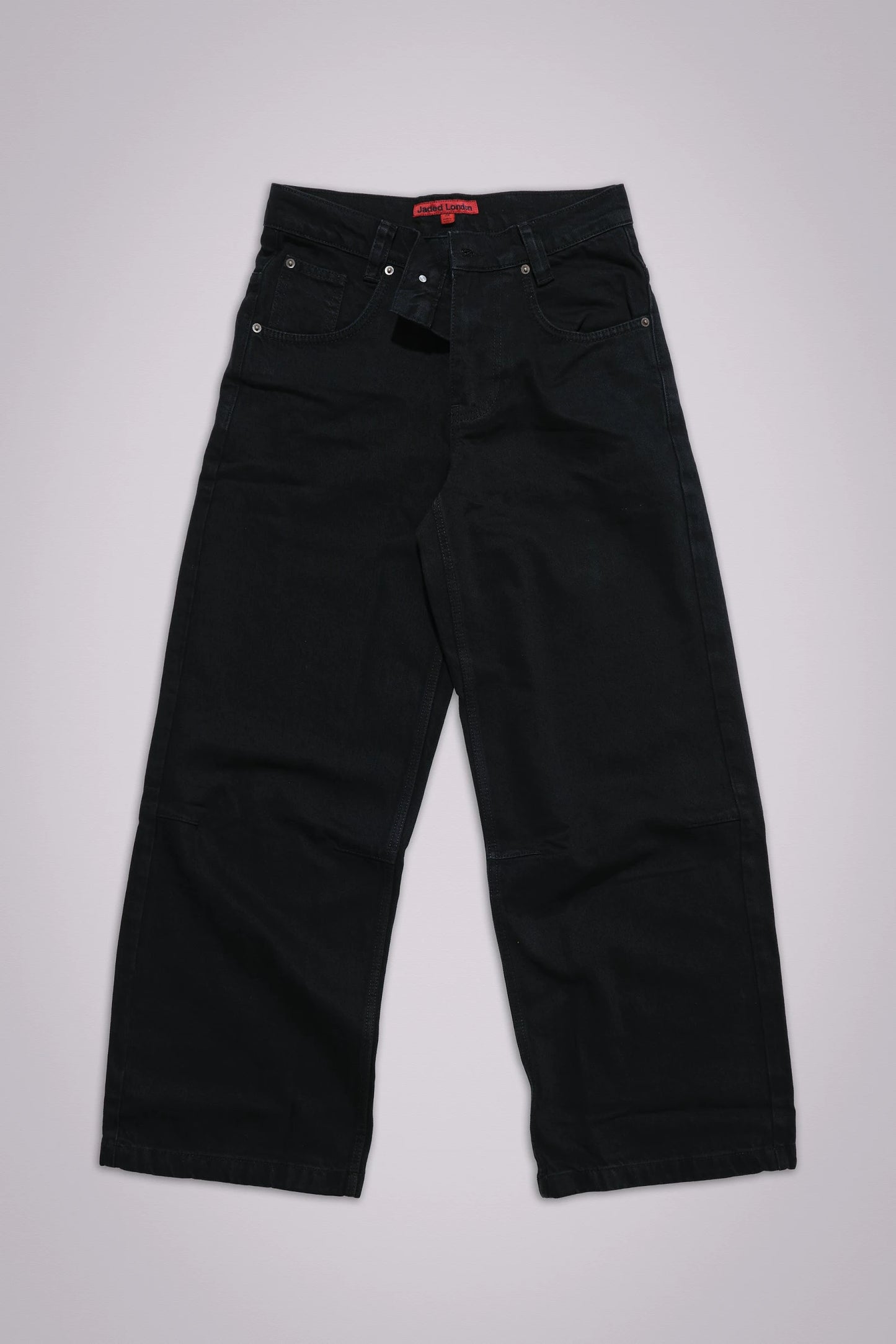 Jaded London Solid Black XL Colossus Jeans