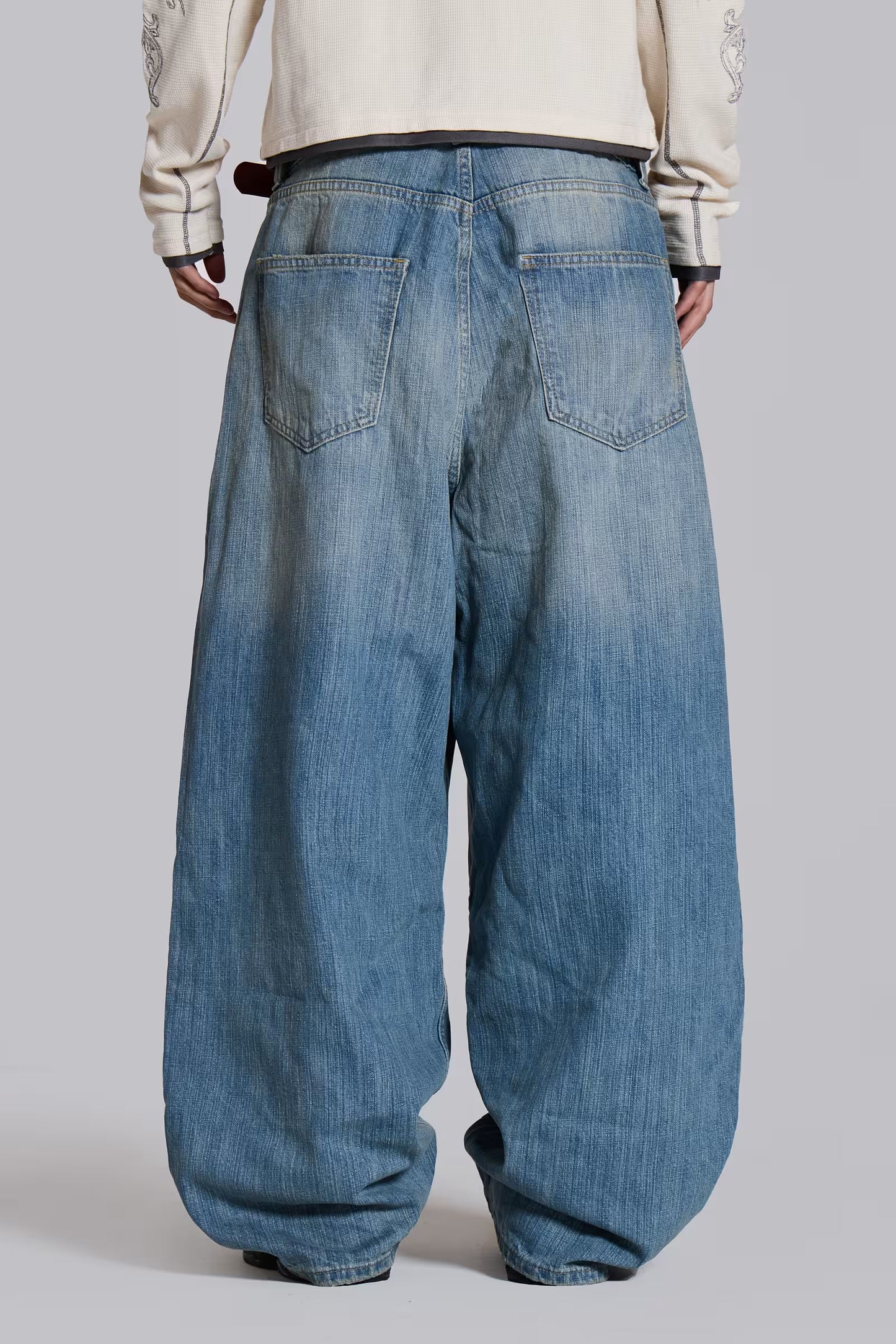 Jaded London Light Wash Slub XL Colossus Jeans