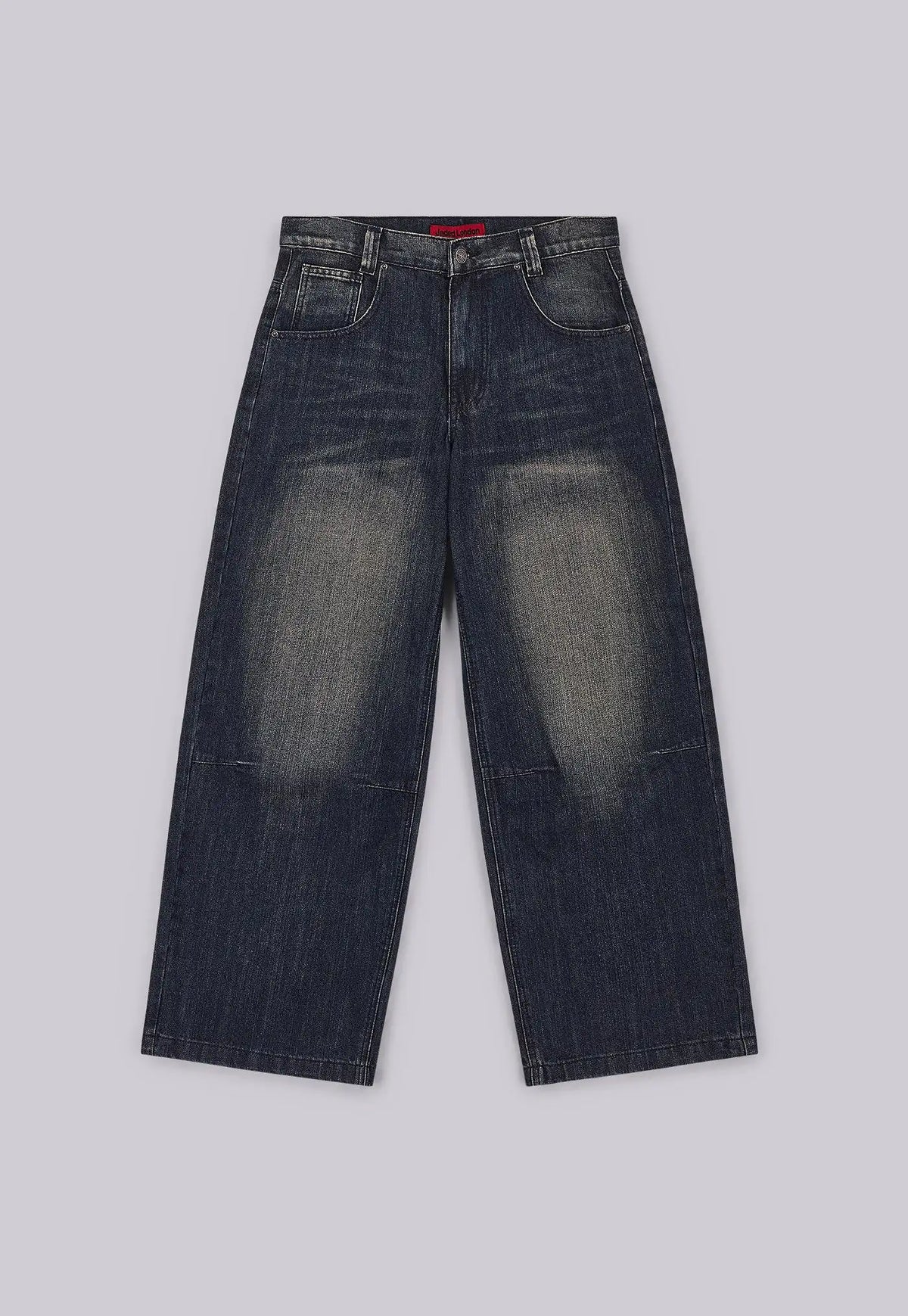 Jaded London Mid Blue Slub Colossus Jeans