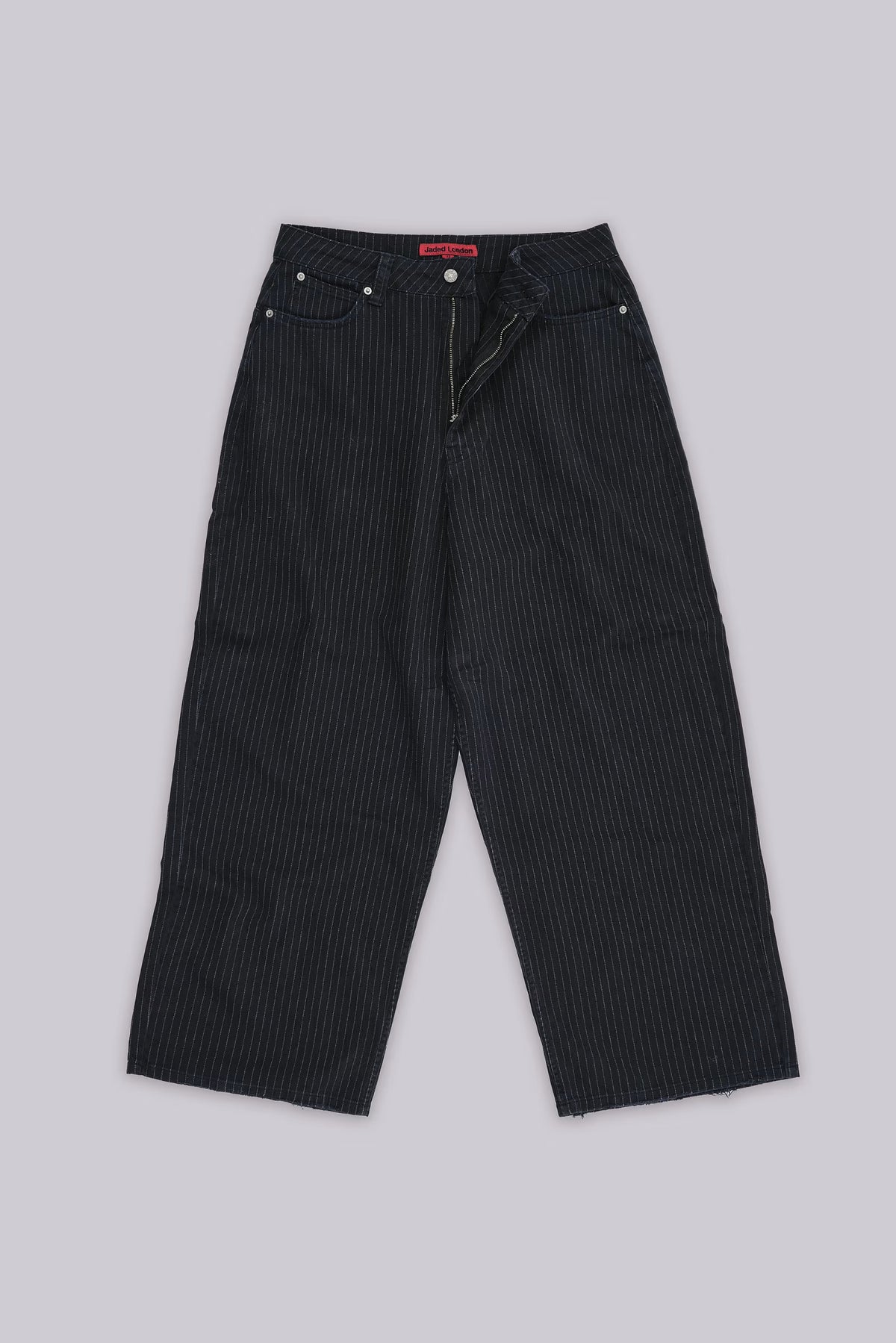 Jaded London Black Pinstripe XL Colossus Jeans