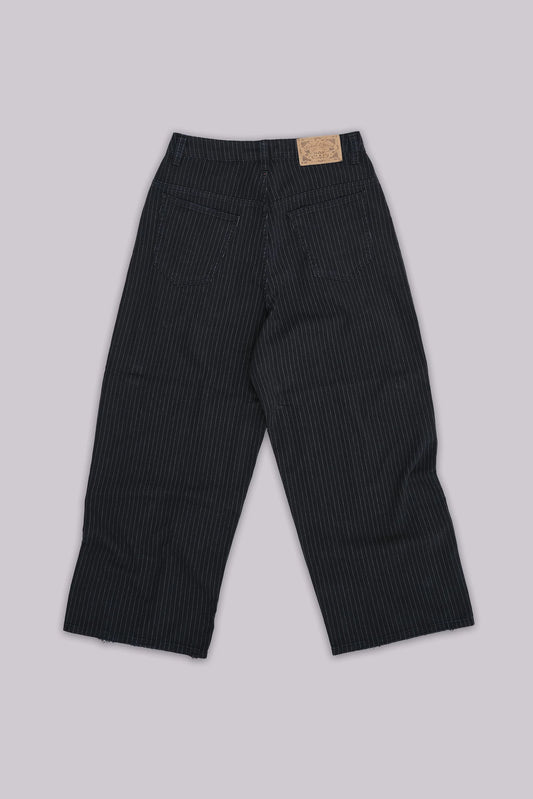 Jaded London Black Pinstripe XL Colossus Jeans