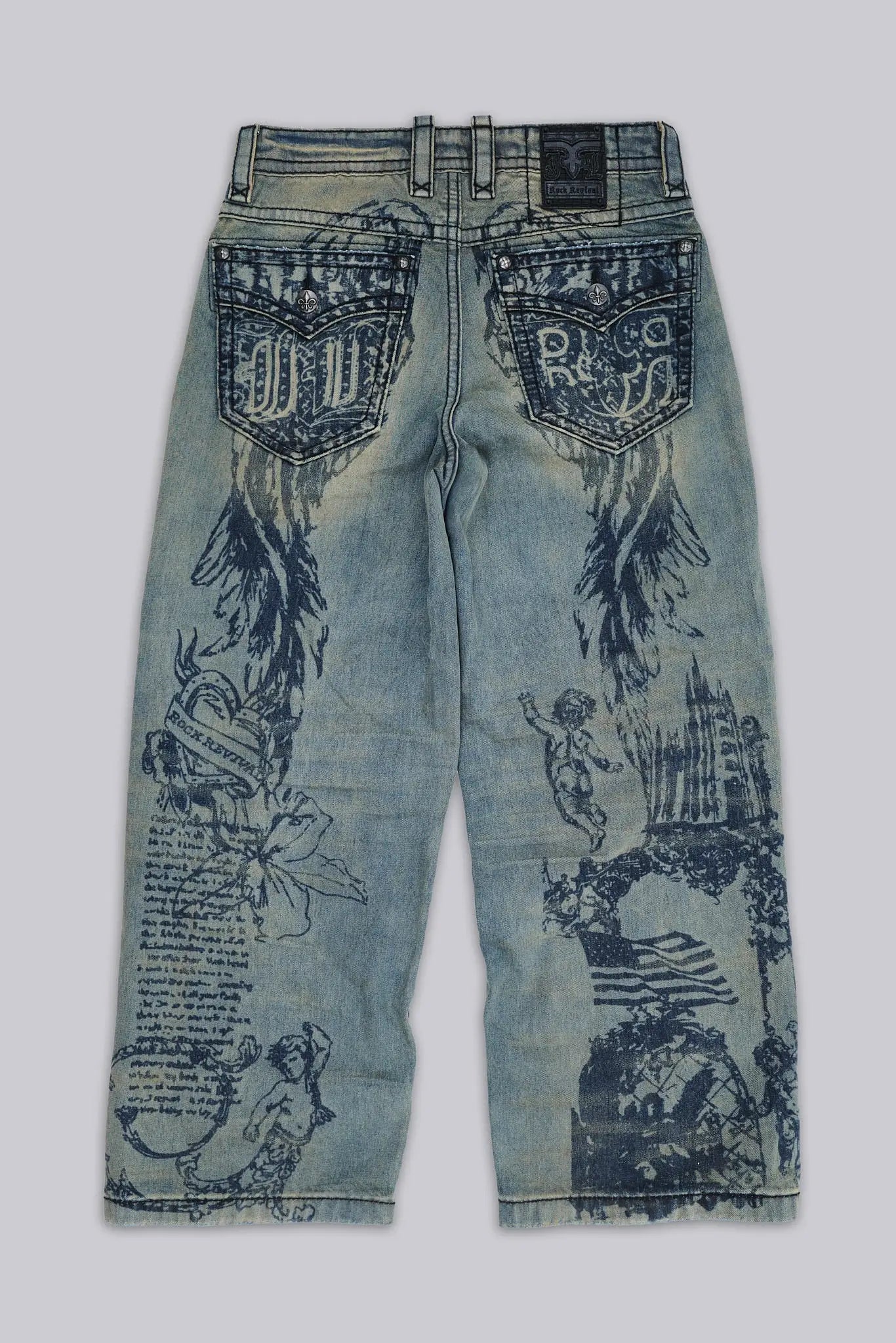 Jaded London Rock Revival Inked Jeans