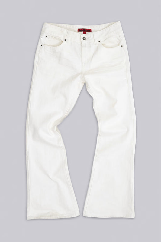 Jaded London Ecru Jude Bootcut Jeans