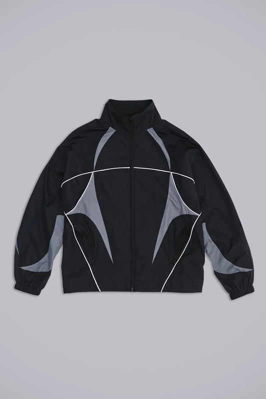 Jaded London Black Panelled Vapor Jacket