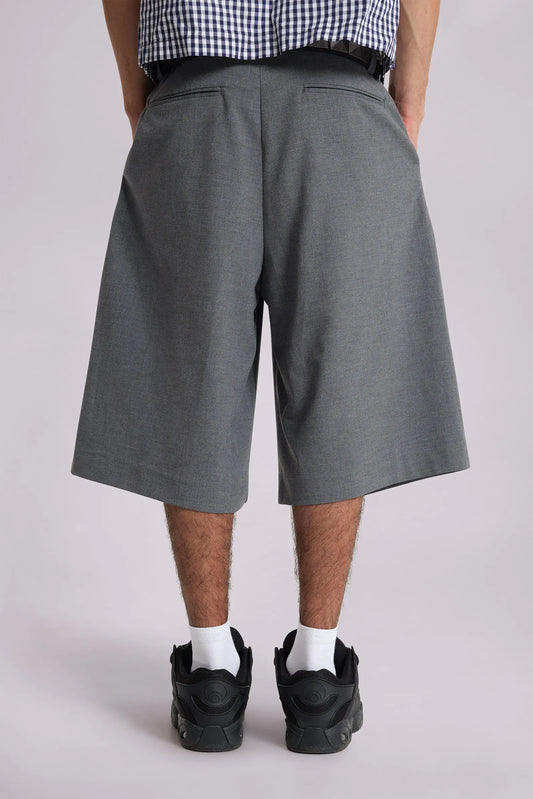 Jaded London Grey Goliath Tailored Baggy Shorts