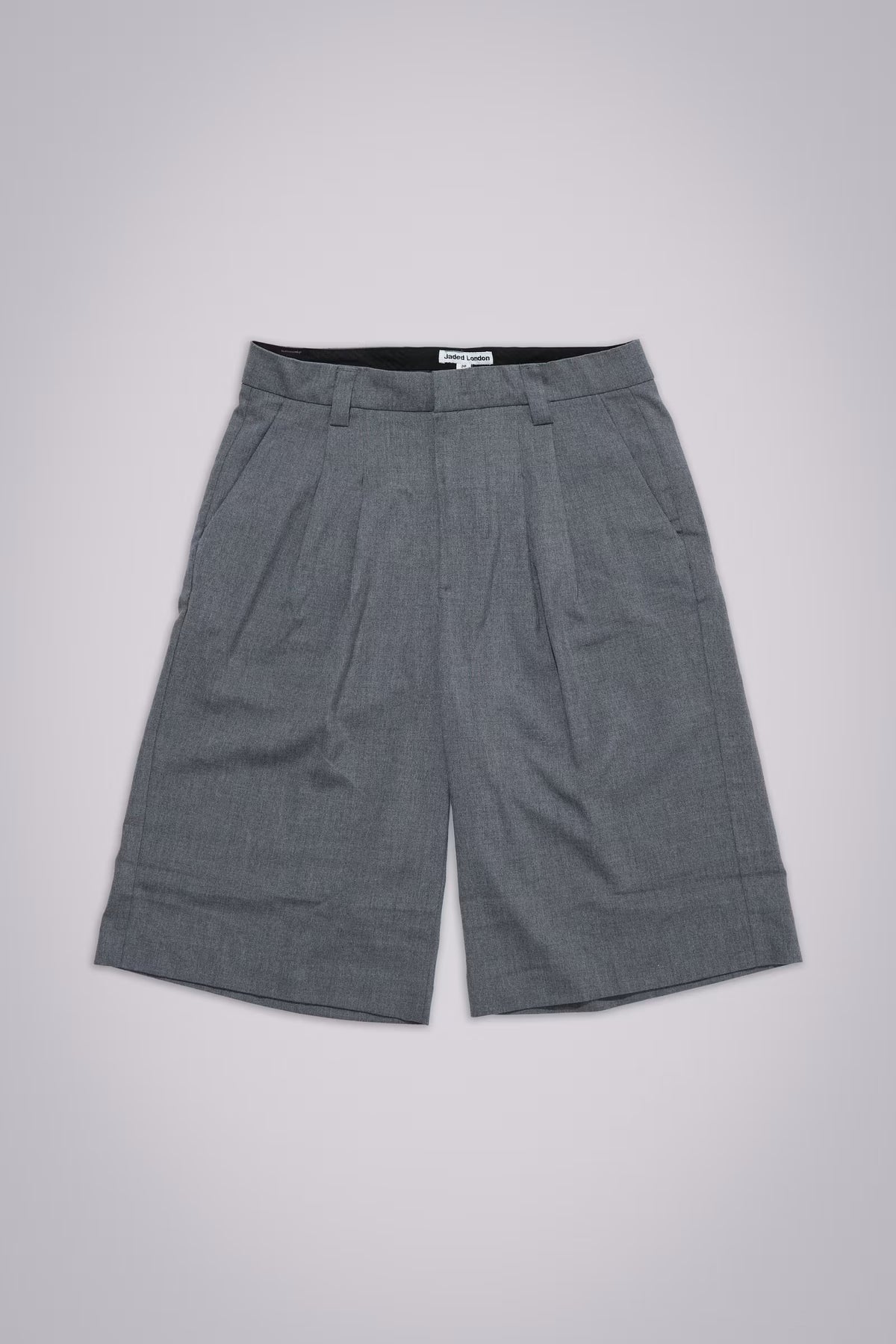 Jaded London Grey Goliath Tailored Baggy Shorts