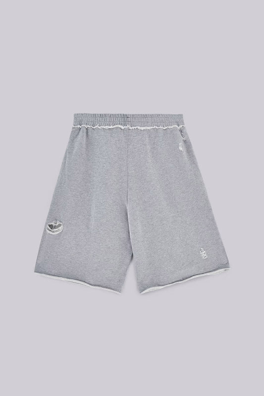 Jaded London Grey Distressed Monster Shorts