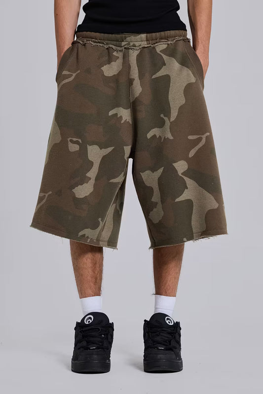 Jaded London Camo Monster Jogger Shorts