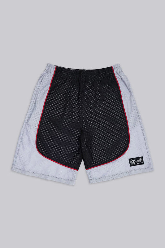 Jaded London Court Black Airtex Basketball Shorts