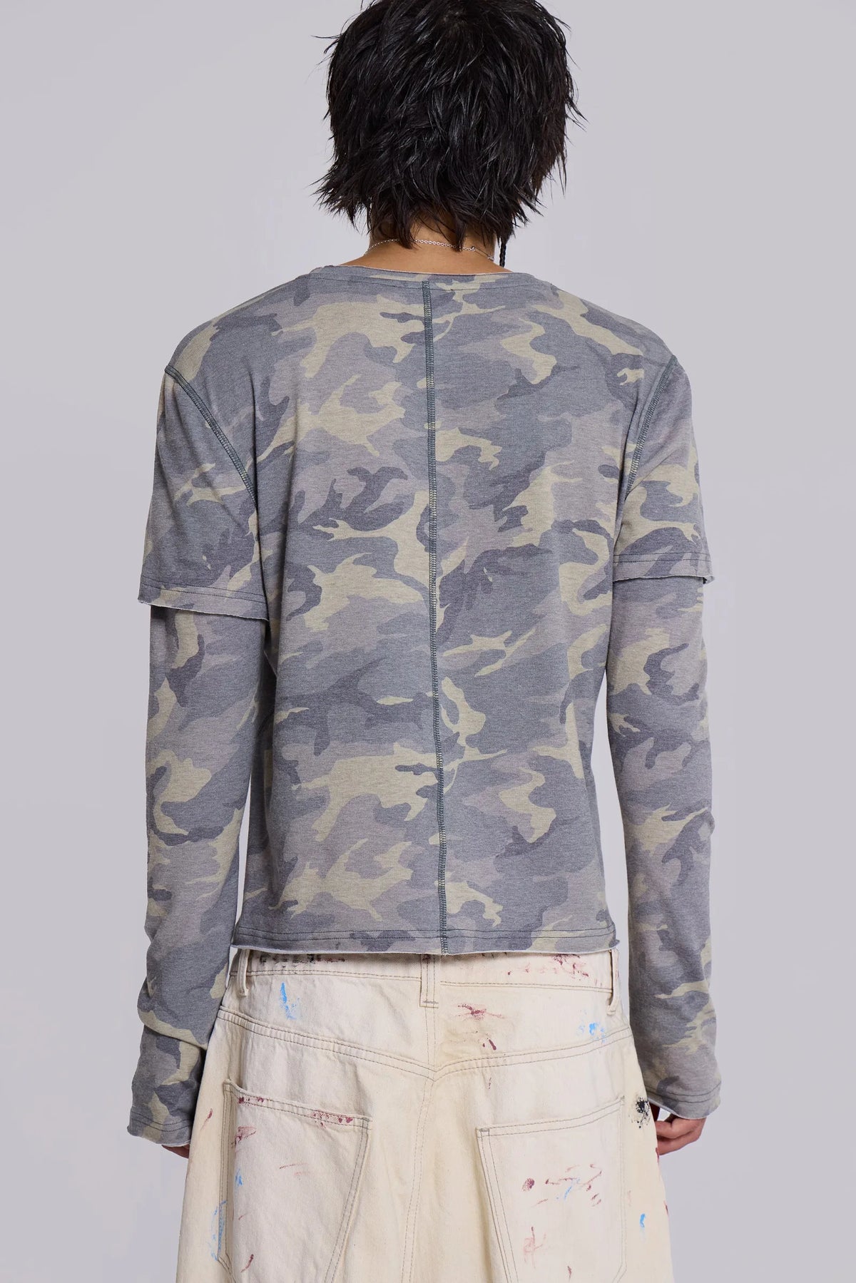 Jaded London Guerilla Double Layer Long Sleeve T-Shirt
