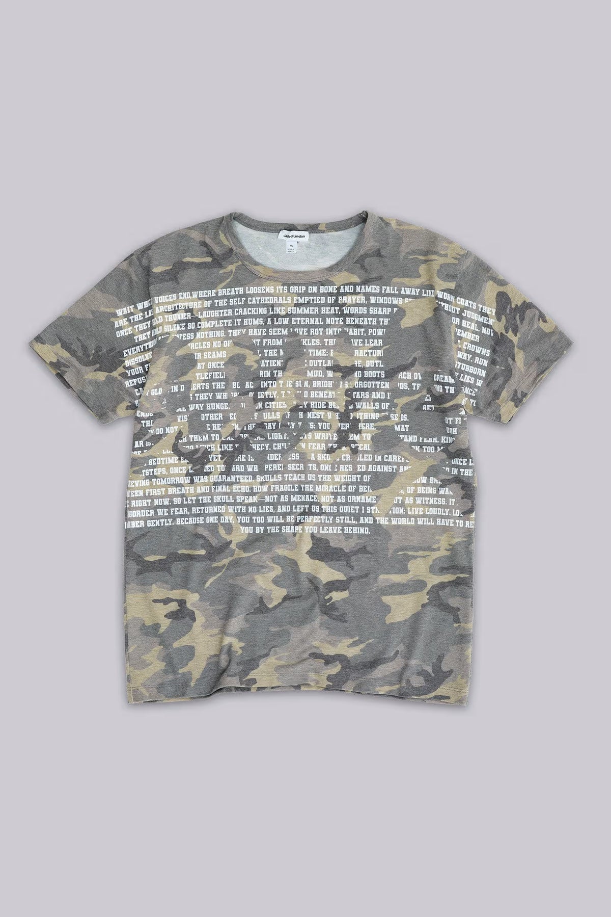 Jaded London Skull Camo T-Shirt