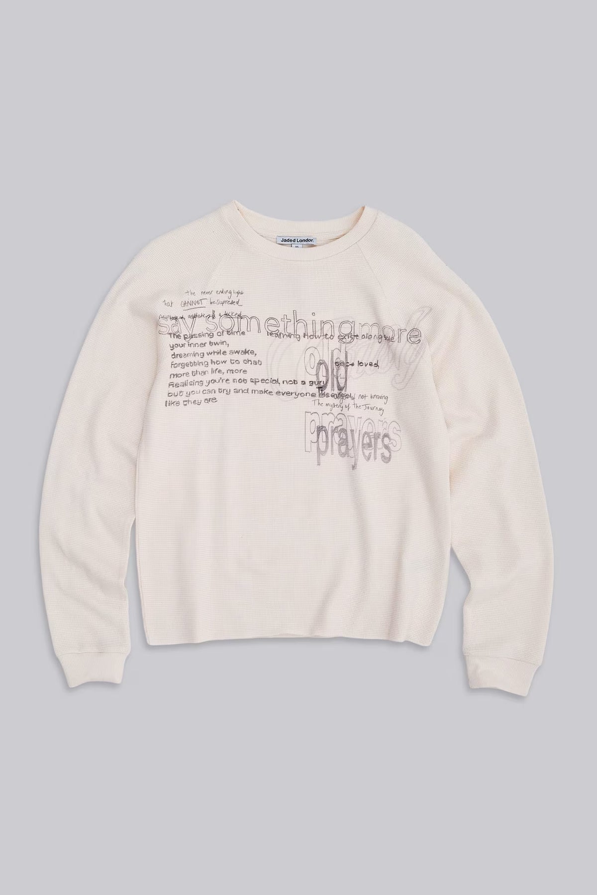 Jaded London Sketch Waffle Top