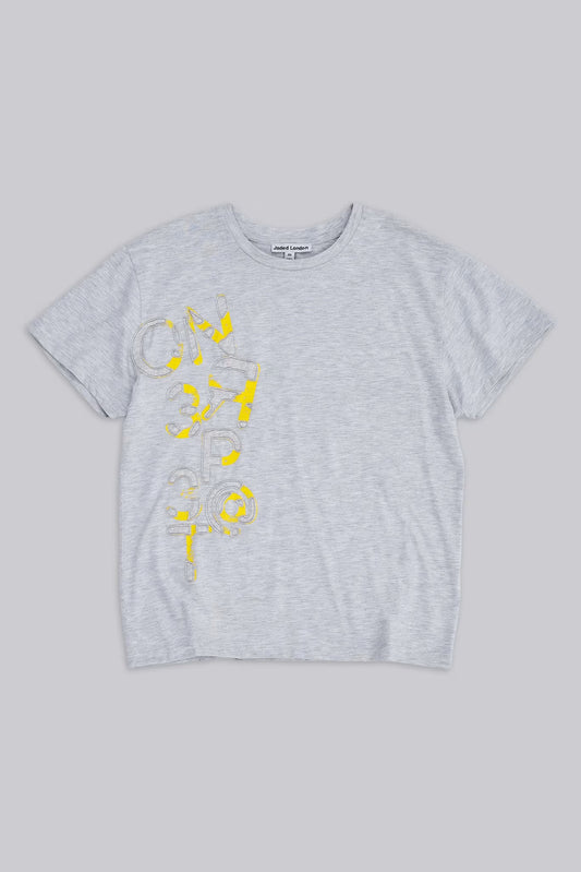Jaded London On Repeat Grey Marl T-Shirt
