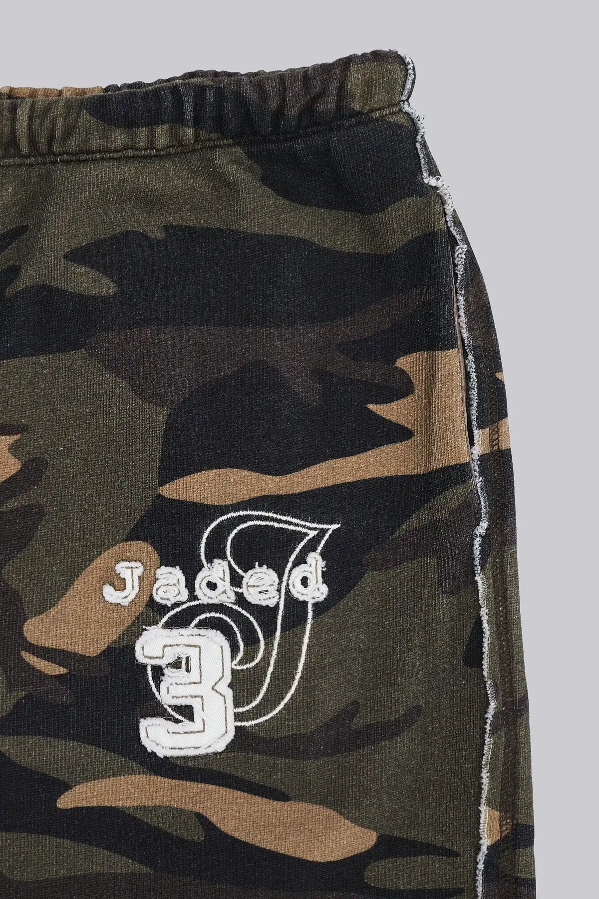 Jaded London Cleo Slouchy Jogger Shorts in Camo