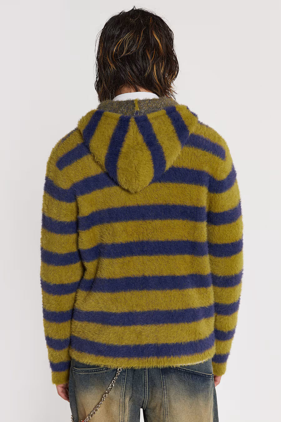 Jaded London Sonic Stripe Knit Hoodie