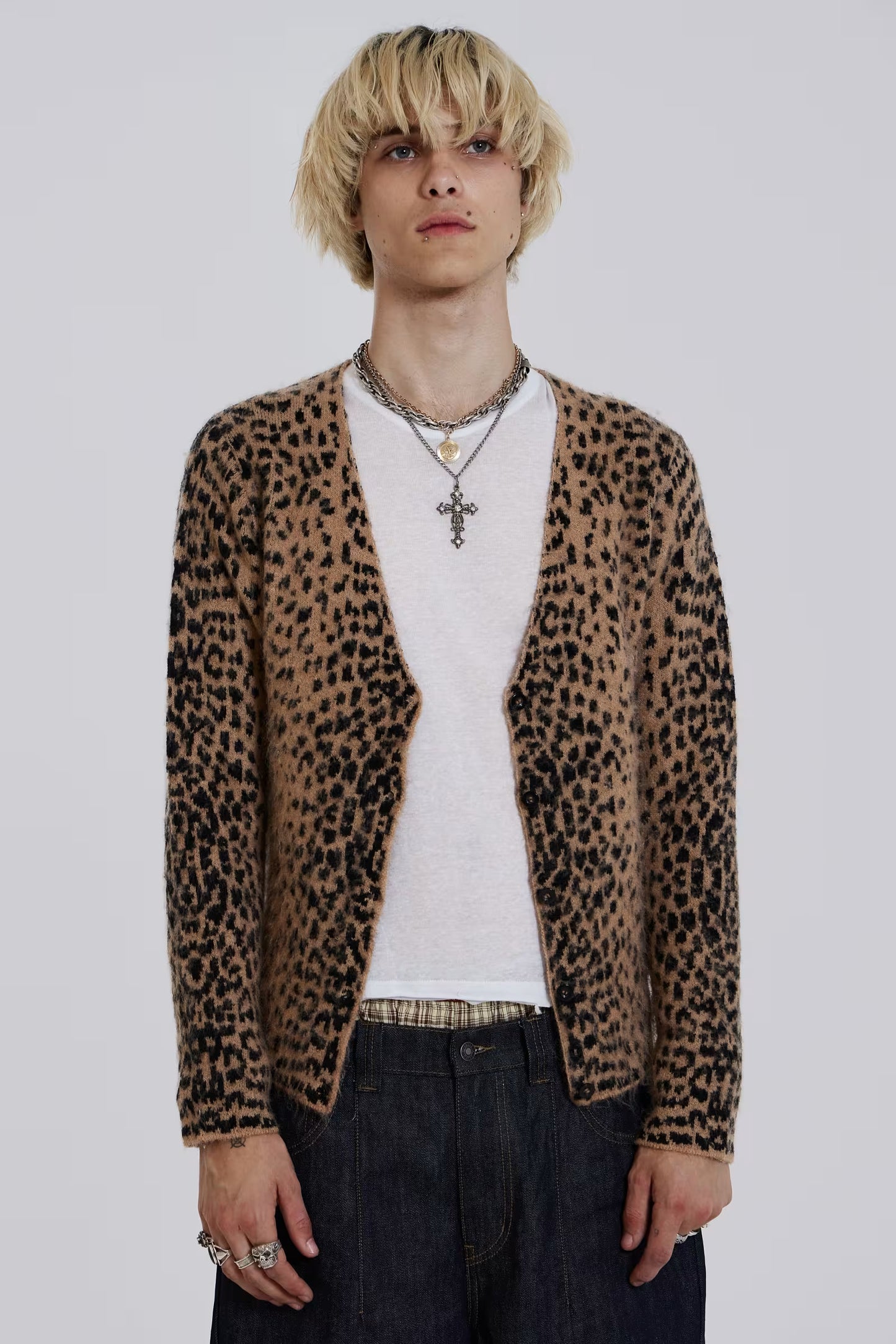Jaded London Leopard Chuck Cardigan