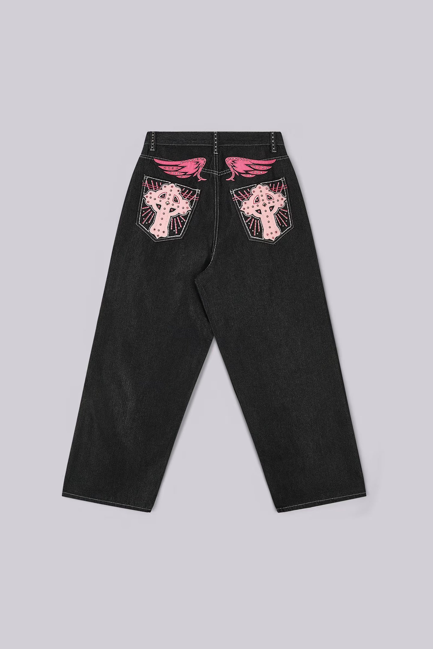 Jaded London Pink Sapphire XL Colossus Jeans